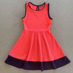 NEW Mesmerized Sleeveless Dress Circle Coral Navy